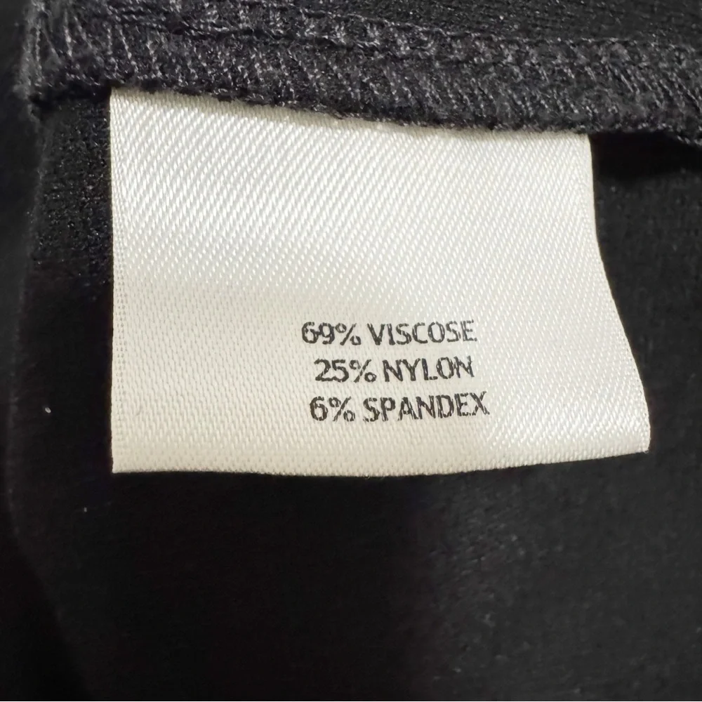 Eileen Fisher Viscose Stretch Ponte Skirt Black Medium